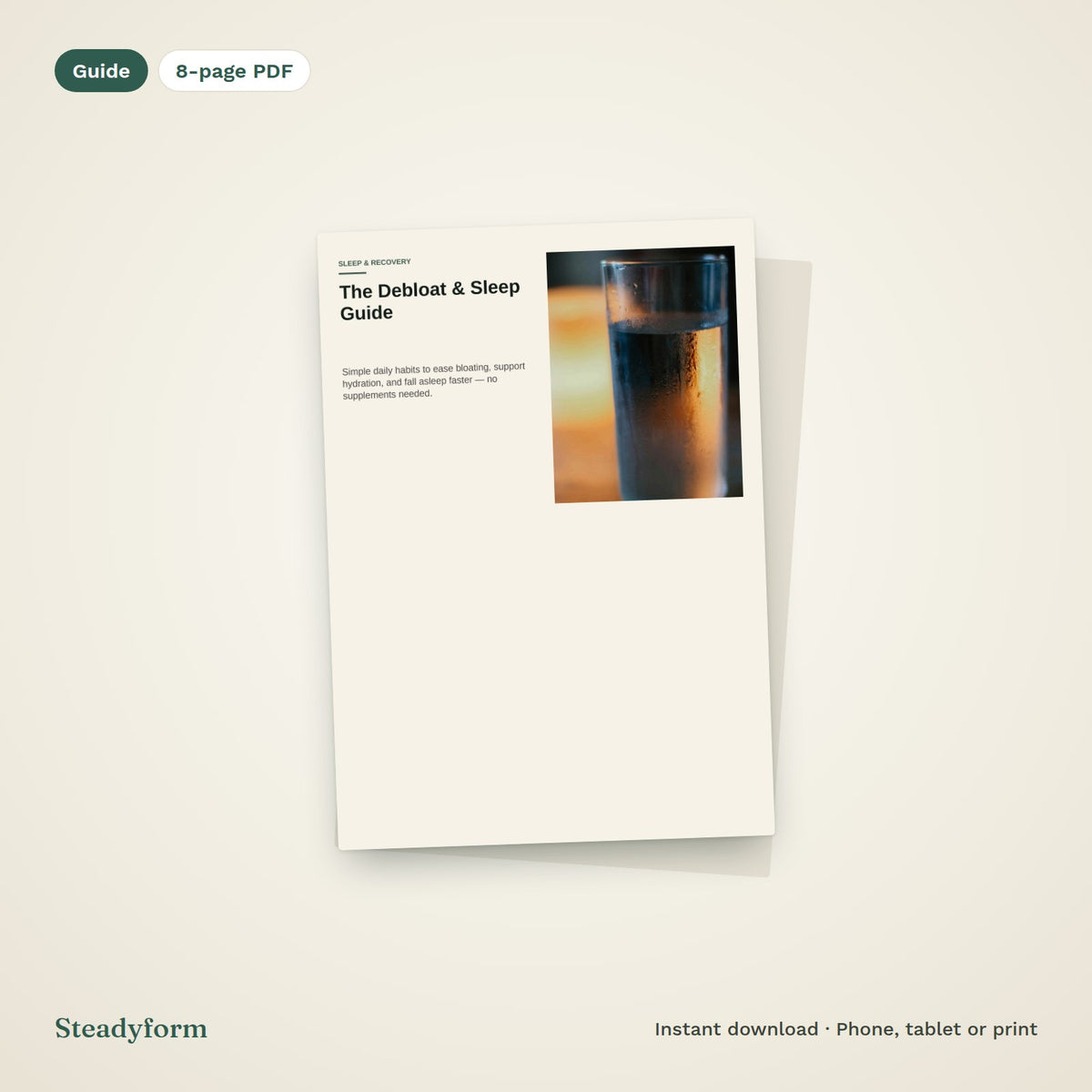 Debloat & Sleep Guide PDF